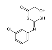 S-[(3-chlorophenyl)carbamothioyl] 2-hydroxyethanethioate 73623-02-6