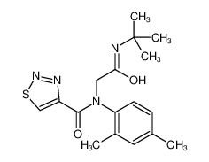 N-(2,4-Dimethylphenyl)-N-{2-[(2-methyl-2-propanyl)amino]-2-oxoeth yl}-1,2,3-thiadiazole-4-carboxamide 606115-44-0