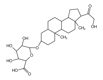 (2S,3S,4S,5R,6R)-3,4,5-trihydroxy-6-[[(3R,5R,8R,9S,10S,13S,14S,17S)-17-(2-hydroxyacetyl)-10,13-dimethyl-2,3,4,5,6,7,8,9,11,12,14,15,16,17-tetradecahydro-1H-cyclopenta[a]phenanthren-3-yl]oxy]oxane-2-carboxylic acid 56162-36-8