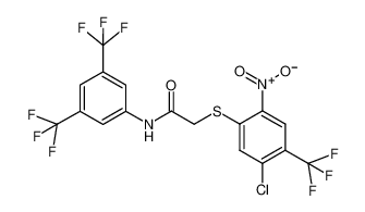 N-[3,5-bis(trifluoromethyl)phenyl]-2-[5-chloro-2-nitro-4-(trifluoromethyl)phenyl]sulfanylacetamide 217490-29-4