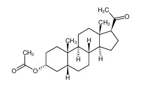 (3α,5β)-3-(acetyloxy)pregnan-20-one 1491-77-6