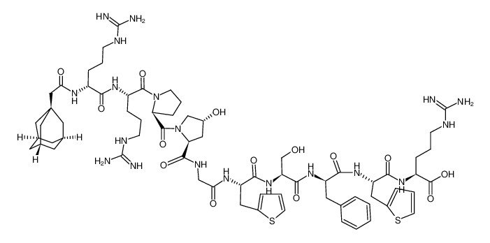 (1-腺嘌呤乙酰基-D-精氨酸0,羟脯氨酸3,-(2-二噻吩基)丙氨酸5,8,D-苯丙氨酸7)-舒缓激肽