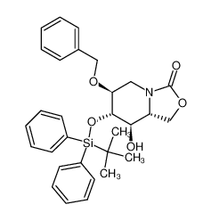 164164-48-1 (6S,7S,8R,8aR)-6-(benzyloxy)-7-((tert-butyldiphenylsilyl)oxy)-8-hydroxytetrahydro-1H-oxazolo[3,4-a]pyridin-3(5H)-one