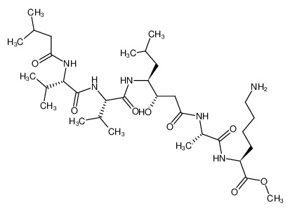 134947-75-4 structure, C33H62N6O8