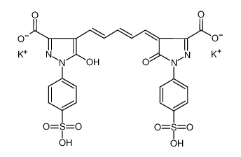 4-[5-[3-羧基-5-羟基-1-(4-磺苯基)-1H-吡唑-4-基]-2,4-亚戊二烯基]-4,5-二氢-5-氧代-1-(4-磺苯基)-1H-吡唑-3-羧酸二钾盐