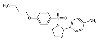 (9CI)-3-[(4-丁氧基苯基)磺酰基]-2-(4-甲基苯基)-噻唑烷