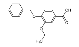 3-ethoxy-4-benzyloxy-benzoic acid 52009-57-1