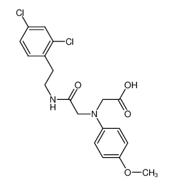 [(2-{[2-(2,4-Dichlorophenyl)ethyl]amino}-2-oxoethyl)(4-methoxyphenyl)amino]acetic acid