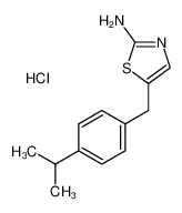 5-[(4-propan-2-ylphenyl)methyl]-1,3-thiazol-2-amine,hydrochloride 6944-98-5