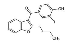 (2-butyl-1-benzofuran-3-yl)-(4-hydroxy-3-iodophenyl)methanone 147030-50-0