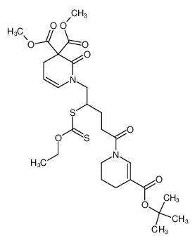 208714-38-9 spectrum, 1-[5-(5-tert-Butoxycarbonyl-3,4-dihydro-2H-pyridin-1-yl)-2-ethoxythiocarbonylsulfanyl-5-oxo-pentyl]-2-oxo-1,4-dihydro-2H-pyridine-3,3-dicarboxylic acid dimethyl ester