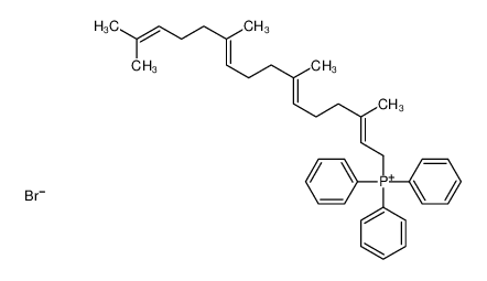 triphenyl-[(2E,6E,10E)-3,7,11,15-tetramethylhexadeca-2,6,10,14-tetraenyl]phosphanium,bromide 57784-37-9