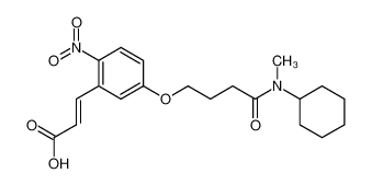 105763-50-6 N-cyclohexyl-N-methyl-4-[3-(2-carboxyvinyl)-4-nitrophenoxy]butyramide