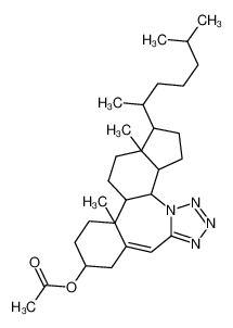 3-acetoxy-7a-aza-7a-homo-cholest-5-eno[7a,7-d]tetrazole