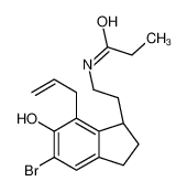 (S)-N-[2-[7-Allyl-5-bromo-2,3-dihydro-6-hydroxy-1H-inden-1-yl]ethyl]propanamide 196597-86-1