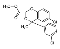 methyl (2S,4R)-6-chloro-4-(3-chlorophenyl)-4-methyl-1,3-benzodioxine-2-carboxylate 86616-98-0