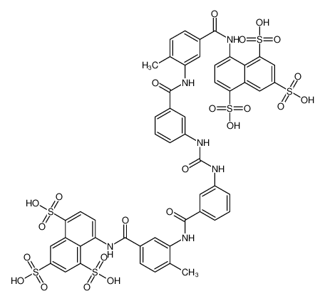 145-63-1 structure, C51H40N6O23S6