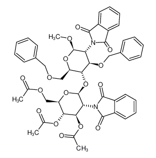 151342-40-4 methyl 3,4,6-tri-O-acetyl-2-deoxy-2-phthalimido-β-D-glucopyranosyl-(1->4)-3,6-di-O-benzyl-2-deoxy-2-phthalimido-β-D-glucopyranoside