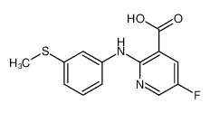 919294-96-5 5-fluoro-2-(3-methylsulfanylanilino)pyridine-3-carboxylic acid