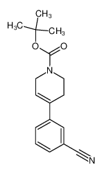 4-(3-cyanophenyl)-3,6-dihydro-2H-pyridine-1-carboxylic acid tert-butyl ester 370864-42-9