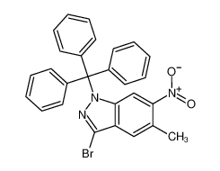 3-Bromo-5-Methyl-6-Nitro-1-Trityl-1H-Indazole 1695537-77-9