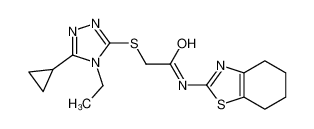 606111-13-1 structure, C16H21N5OS2