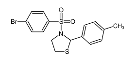 3-[(4-Bromophenyl)sulfonyl]-2-(4-methylphenyl)-1,3-thiazolidine 537677-99-9