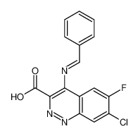 4-(benzylideneamino)-7-chloro-6-fluorocinnoline-3-carboxylic acid 159831-77-3