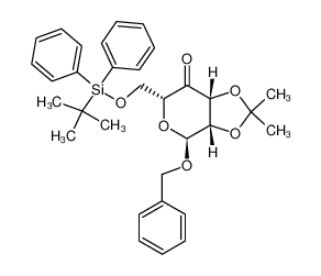 114912-50-4 (3aS,4S,6R,7aR)-4-Benzyloxy-6-(tert-butyl-diphenyl-silanyloxymethyl)-2,2-dimethyl-dihydro-[1,3]dioxolo[4,5-c]pyran-7-one