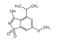 4-Isopropyl-6-methoxy-1,2-benzothiazol-3(2H)-one 1,1-dioxide 142577-01-3