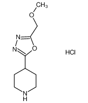 2-(methoxymethyl)-5-piperidin-4-yl-1,3,4-oxadiazole 1211528-77-6
