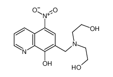 7-[[bis(2-hydroxyethyl)amino]methyl]-5-nitroquinolin-8-ol 74440-57-6