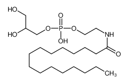 2,3-dihydroxypropyl 2-(hexadecanoylamino)ethyl hydrogen phosphate