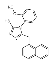 4-(2-methoxy-phenyl)-5-naphthalen-1-ylmethyl-2,4-dihydro-[1,2,4]triazole-3-thione