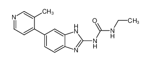 1430719-90-6 1-ethyl-3-(6-(3-methylpyridin-4-yl)-1H-benzo[d]imidazol-2-yl)urea