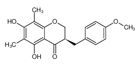 (3R)-5,7-Dihydroxy-3-(4-methoxybenzyl)-6,8-dimethyl-2,3-dihydro-4 H-chromen-4-one 74805-91-7