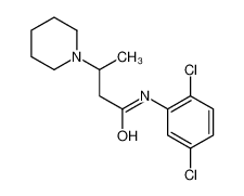 108839-71-0 N-(2,5-dichlorophenyl)-3-piperidin-1-ylbutanamide