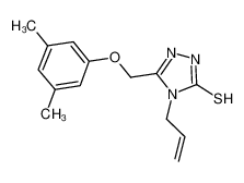 3-[(3,5-dimethylphenoxy)methyl]-4-prop-2-enyl-1H-1,2,4-triazole-5-thione 667413-38-9