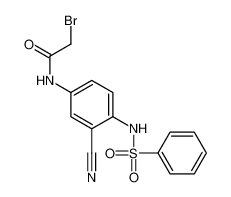 86785-40-2 N-[4-(benzenesulfonamido)-3-cyanophenyl]-2-bromoacetamide