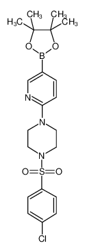 2-[4-(4-氯苯基磺酰基)哌嗪-1-基]吡啶-5-硼酸频那醇酯