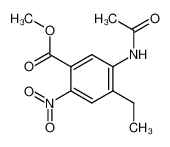 34105-63-0 methyl 5-acetamido-4-ethyl-2-nitrobenzoate