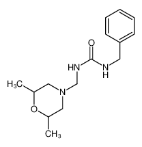 1-benzyl-3-[(2,6-dimethylmorpholin-4-yl)methyl]urea 6969-63-7