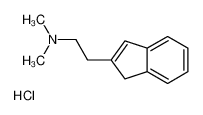 2-(1H-Inden-2-yl)-N,N-dimethylethanamine hydrochloride (1:1) 92039-35-5