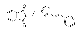 259809-70-6 2-(2-{2-[(E)-2-Phenylethenyl]oxazol-4-yl}ethyl)-1H-isoindol-1,3(2H)-dione