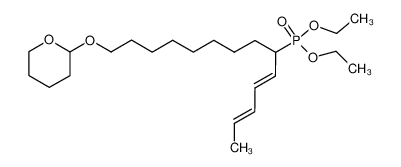 70654-41-0 [1-(8-tetrahydropyran-2-yloxy-octyl)-hexa-2t,4t-dienyl]-phosphonic acid diethyl ester