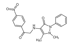 1,5-dimethyl-4-[[2-(4-nitrophenyl)-2-oxoethyl]amino]-2-phenylpyrazol-3-one