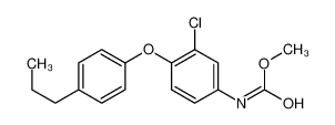 methyl N-[3-chloro-4-(4-propylphenoxy)phenyl]carbamate 80199-25-3