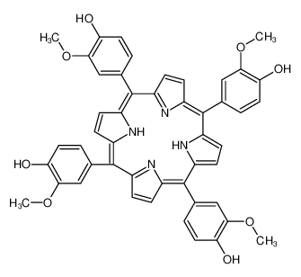 4,4',4'',4'''-(5,10,15,20-Porphyrintetrayl)tetrakis(2-methoxyphen ol) 22112-80-7