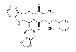 1224724-00-8 spectrum, (1R,3R)-methyl-1,2,3,4-tetrahydro-2-(2-(benzyl(methyl)amino)acetyl)-1-(3,4-methylenedioxyphenyl)-9H-pyrido[3,4-b]indole-3-carboxylate