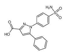 5-phenyl-1-(4-sulfamoylphenyl)-1H-pyrazole-3-carboxylic acid 586333-65-5